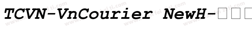 TCVN-VnCourier NewH字体转换